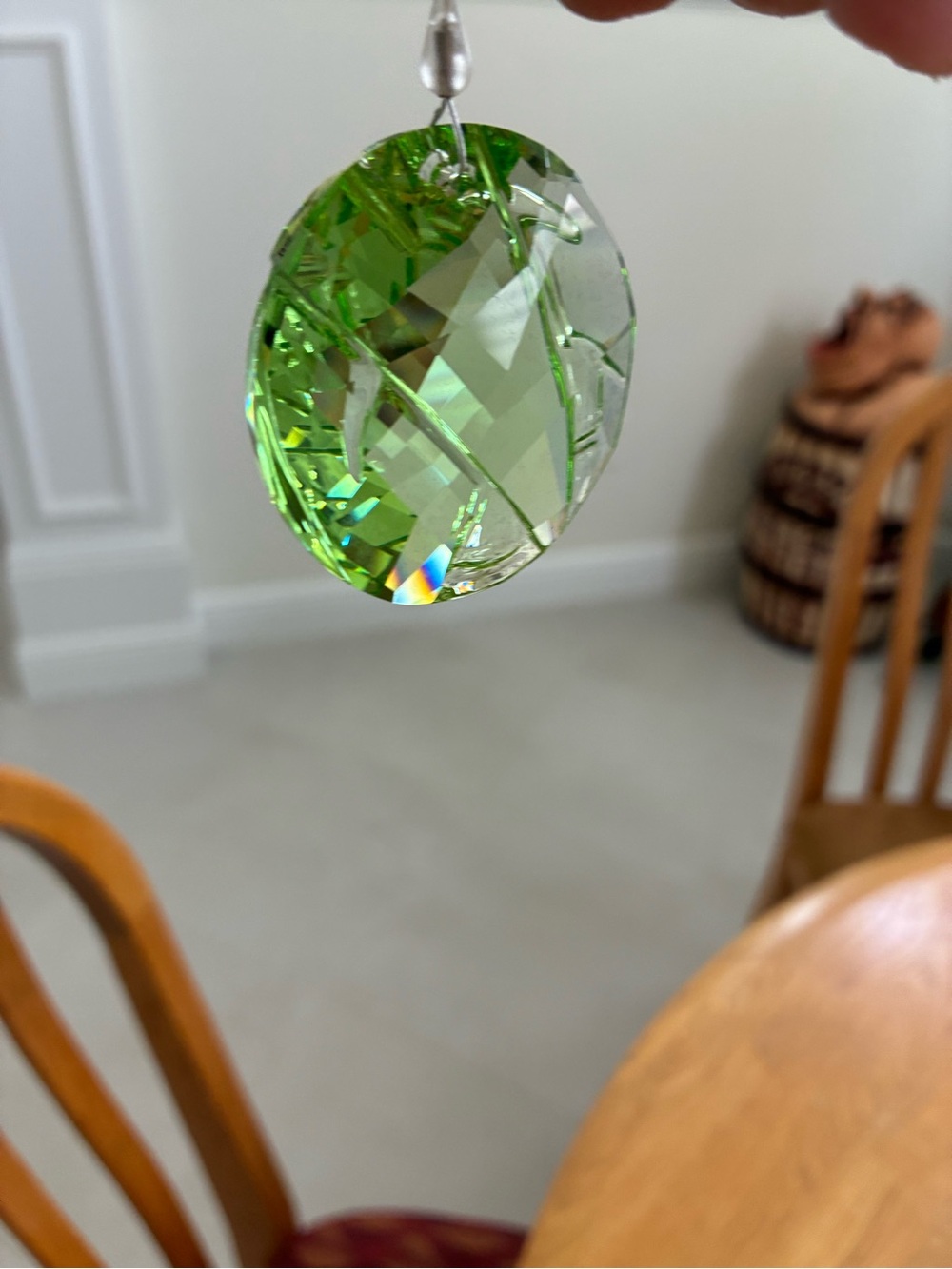 Swarovski Green Crystal Suncatcher Pendant